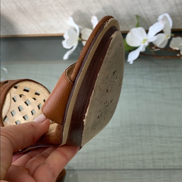 Pilar Abril leather suede open toe ankle heels - Picture 12 of 15